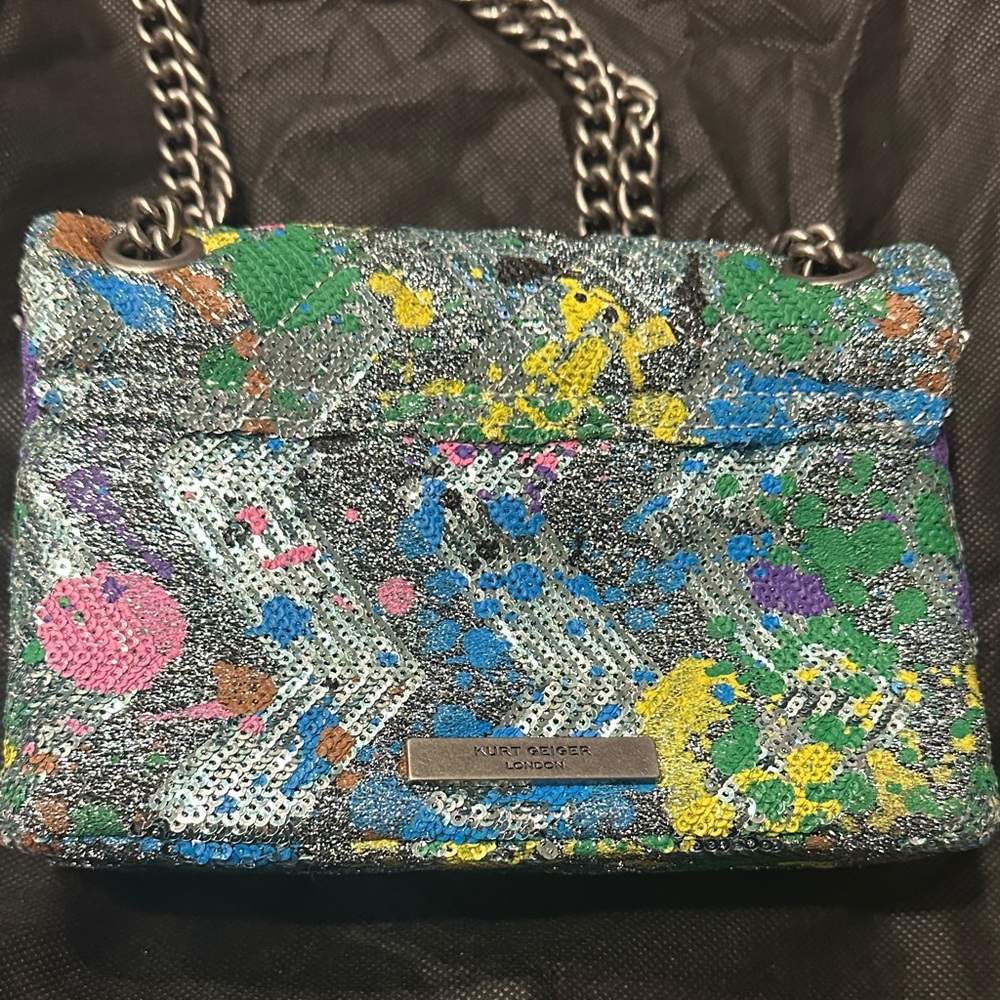 Kurt Geiger Multicolor Sequin Shoulder Bag - Picture 6 of 7
